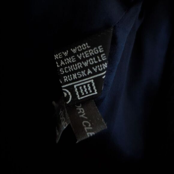 Women's Black Wool Blazer - Giorgio Sant’ Angelo - Size 8 - Single Button - Picture 8 of 8